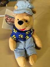 NEW Disney's CHOO CHOO POOH 8" BEANIE, 1999