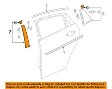 GM OEM 16-23 Malibu Rear Door Exterior Trim-Applique 84258761