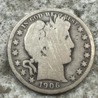 1906 O Barber Half Dollar Silver 50C Circulated US Coin