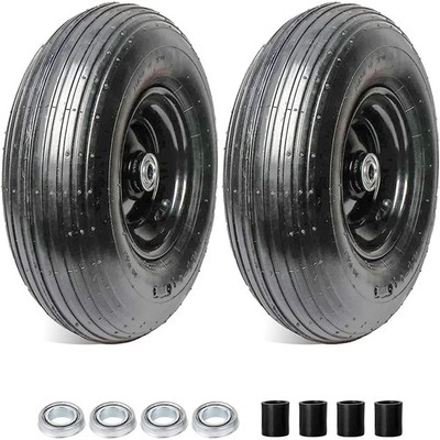 AR-PRO (2-Pack) 4.00-6'' Tire and Wheel, 13'' 13 x 4.00-6, Bike (2 Pack)