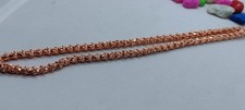 100 Pure Solidflower desig Copper Link 158gr Heavy 12mm TO 24" Chunky Necklace