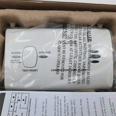 Kidde Carbon Monoxide Detector Alarm Battery Powered LEDs KN-COB-LP3