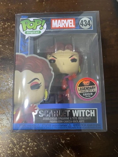 Funko Pop! Vinyl: Marvel - Scarlet Witch #434 1203pcs + Protector LEGENDARY LE