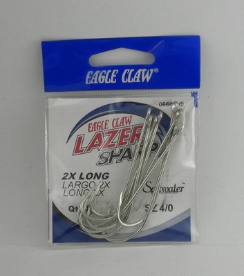 Eagle Claw 66A #1/0 8Ct Seaguard Extra Langer Schenkel Haken