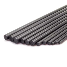 250mm/500mm Pultruded Carbon Fiber Round Rod 1-10mm Diameter