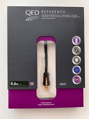 QED Reference Hi-Res USB A-B 0.6m Cable