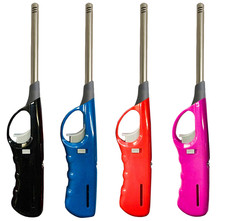 BBQ Camping Lighter Gas Cooker Refillable Oven Candle Safety Flame Lock Barbeque