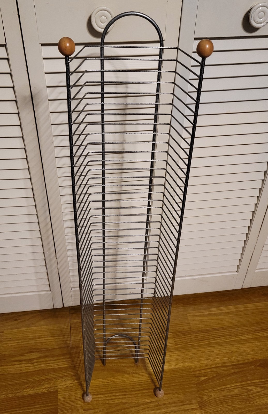 Rack Gunmetal Gray Holds 45 Dvds