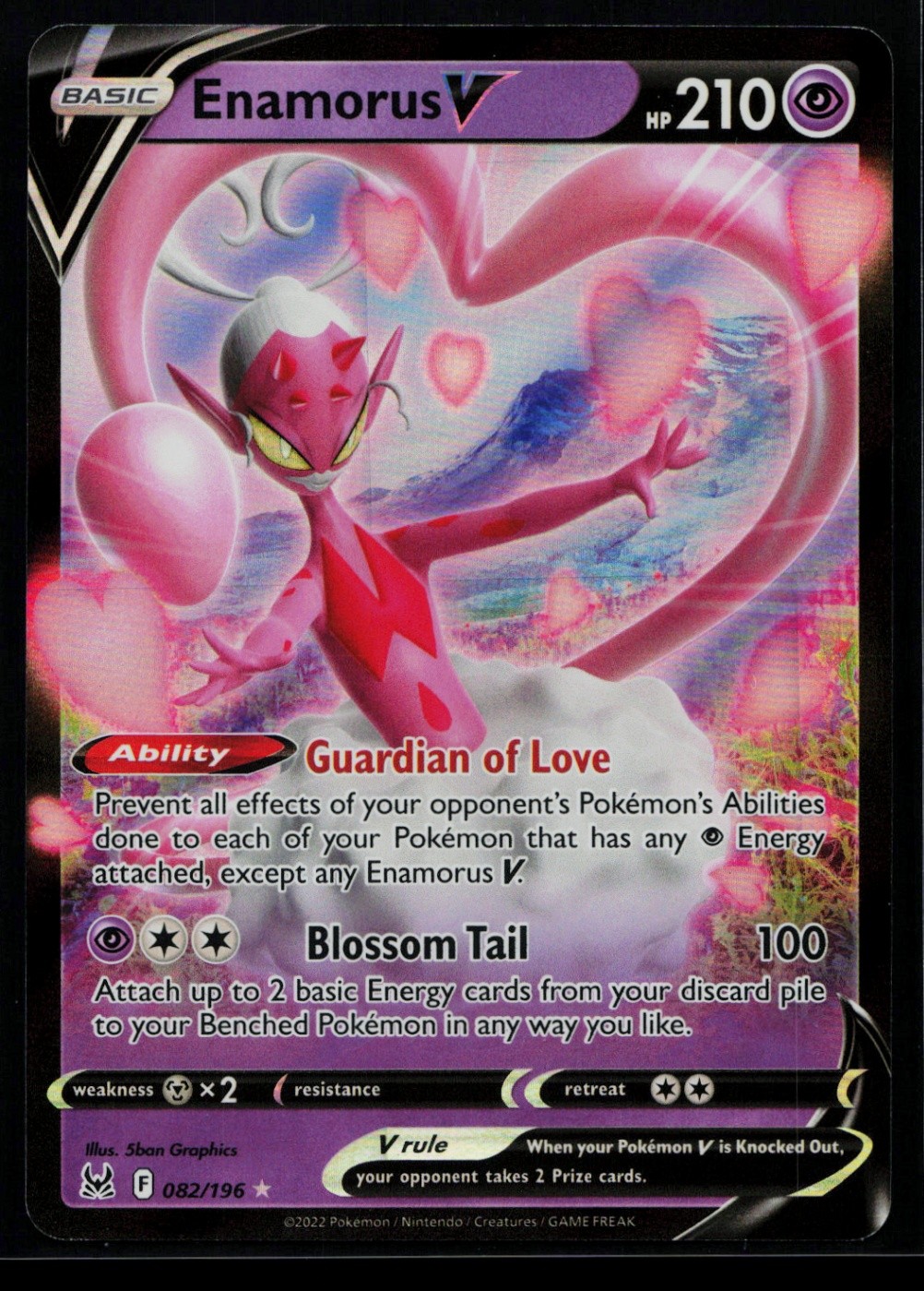 Enamorus V Ultra Rare SWSH11: Lost Origin 082/196 NM 473