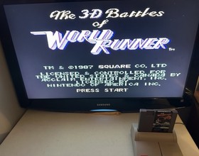 3-D WorldRunner Complete in Box CIB Hangtab FIRST PRINT Nintendo NES 1987 RARE🔥