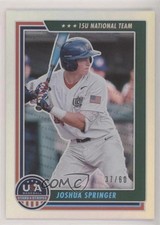 2022 Panini USA Baseball Stars & Stripes Holo Blue 37/60 Joshua Springer #85 0q3
