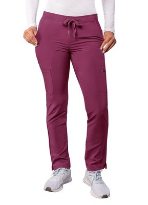 Adar Addition Scrubs For Women - Skinny Leg Cargo Drawstring Scrub Pants