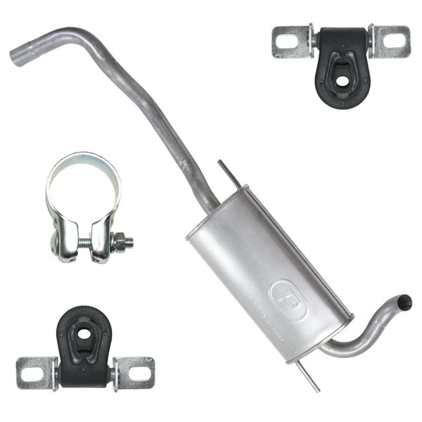 Endtopf Auspuff FüR VW Lupo 1 I Polo 3 III 6N 1.0 1.3 1.4 1.6-image
