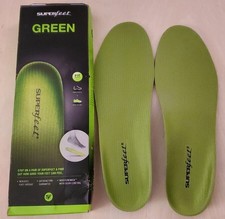 Superfeet Green Insoles Orthotic Arch Support F Men's 11-13 Womens 12.5 US
