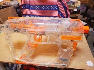 Nerf Modulus Evader Clear Blaster Gun With 18 Round  Clip - Tested Works