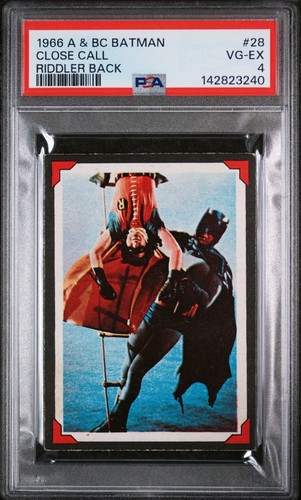 1966 A&BC Batman Riddler Back #28 — PSA 4