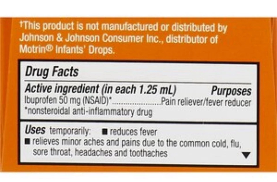 2 CVS INFANTS CONCENTRATED DROPS IBUPROFEN AGES 6 To 23 MONTHS Ex 4/25 - Image 3 of 4