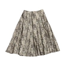 The Villager Vintage A-Line Skirt Womens 12 Paisley Midi Pleated Cottagecore