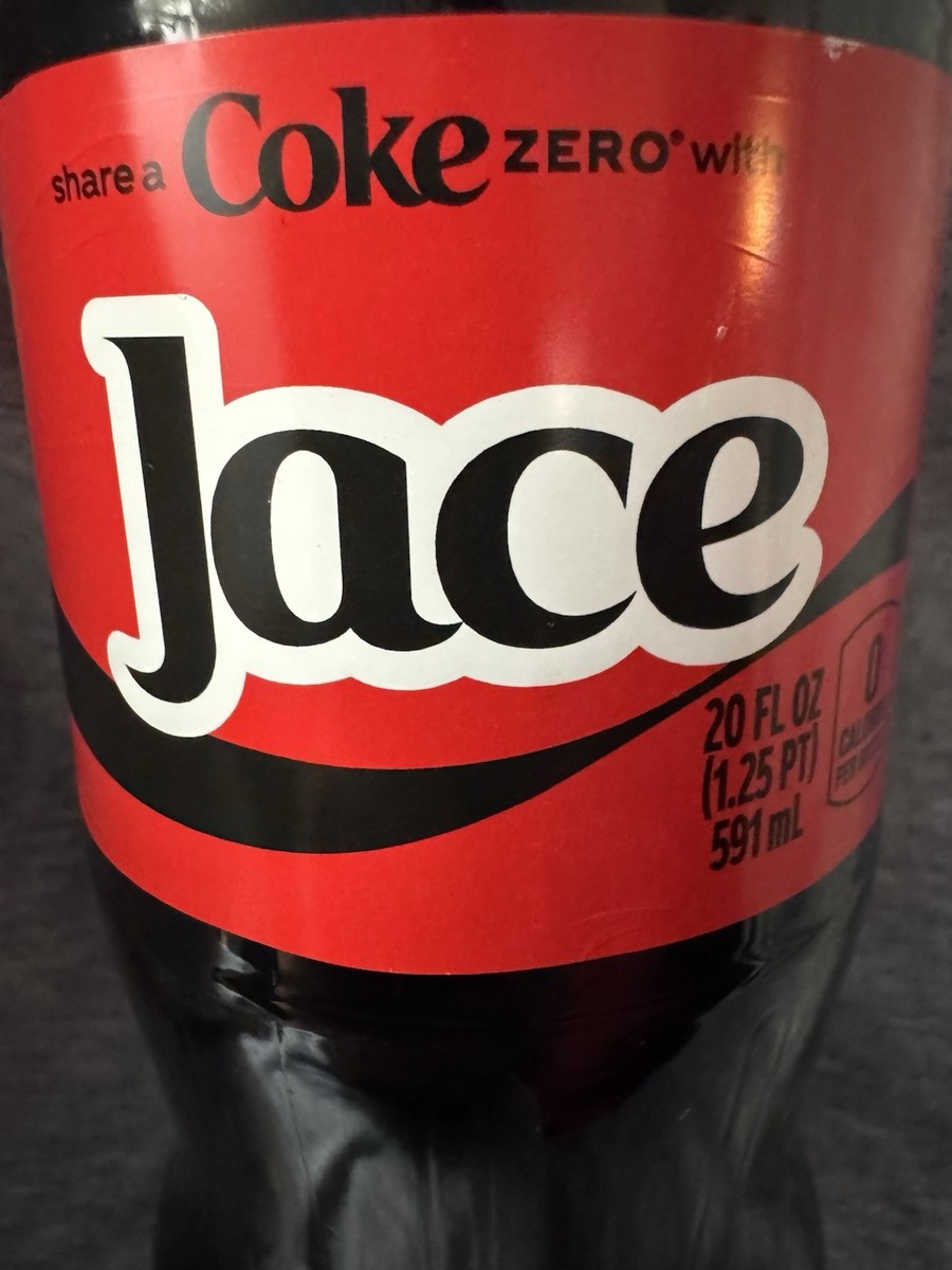 Share A Coke with Jace 2025 Personalized Gift Coca Cola Bottle