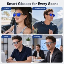 AI Smart 100 Languages Translation Glasses by JEVOLVE, Bluetooth 5.4 Glasses
