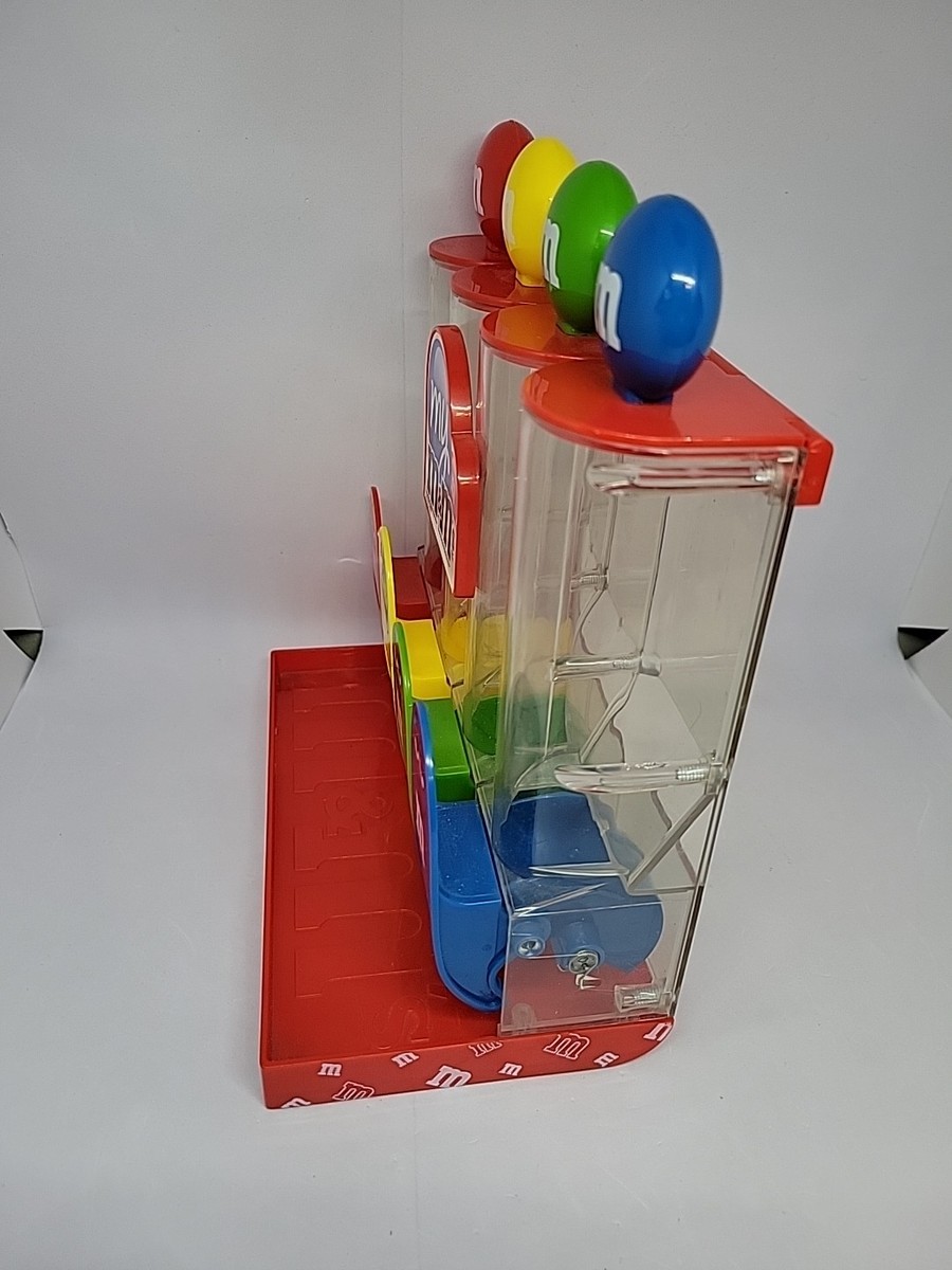 M&M's World Four Tube Red Candy Dispenser 4 colors Red, Yellow