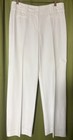 Vtg Ann Taylor White Margo Mid-rise Wide-leg Lined Rayon Trousers Sz 4 — photo 1