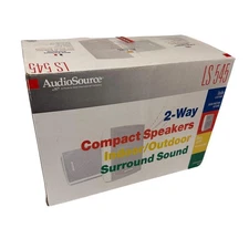 AudioSource Speakers Compact Waterproof Indoor / outdoor LS- 545 Set Of 2 White