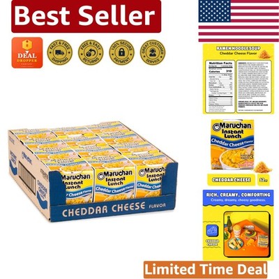 Cheddar Cheese Instant Lunch Ramen   3-Minute Prep, Perfect for College Snacks!