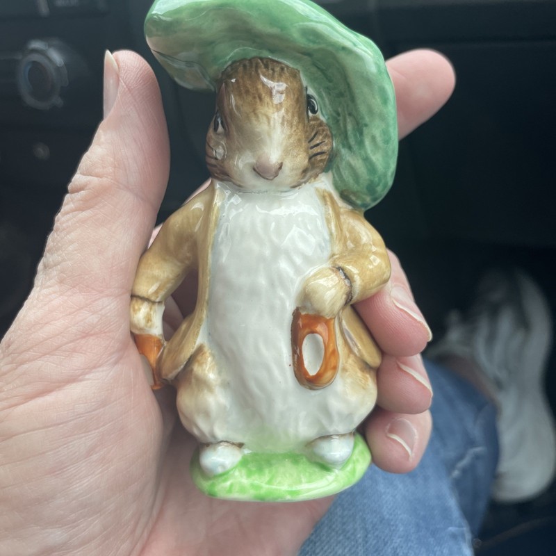 Beswick Beatrix Potter Benjamin Bunny Figurine 1948 F. Warne Made in England