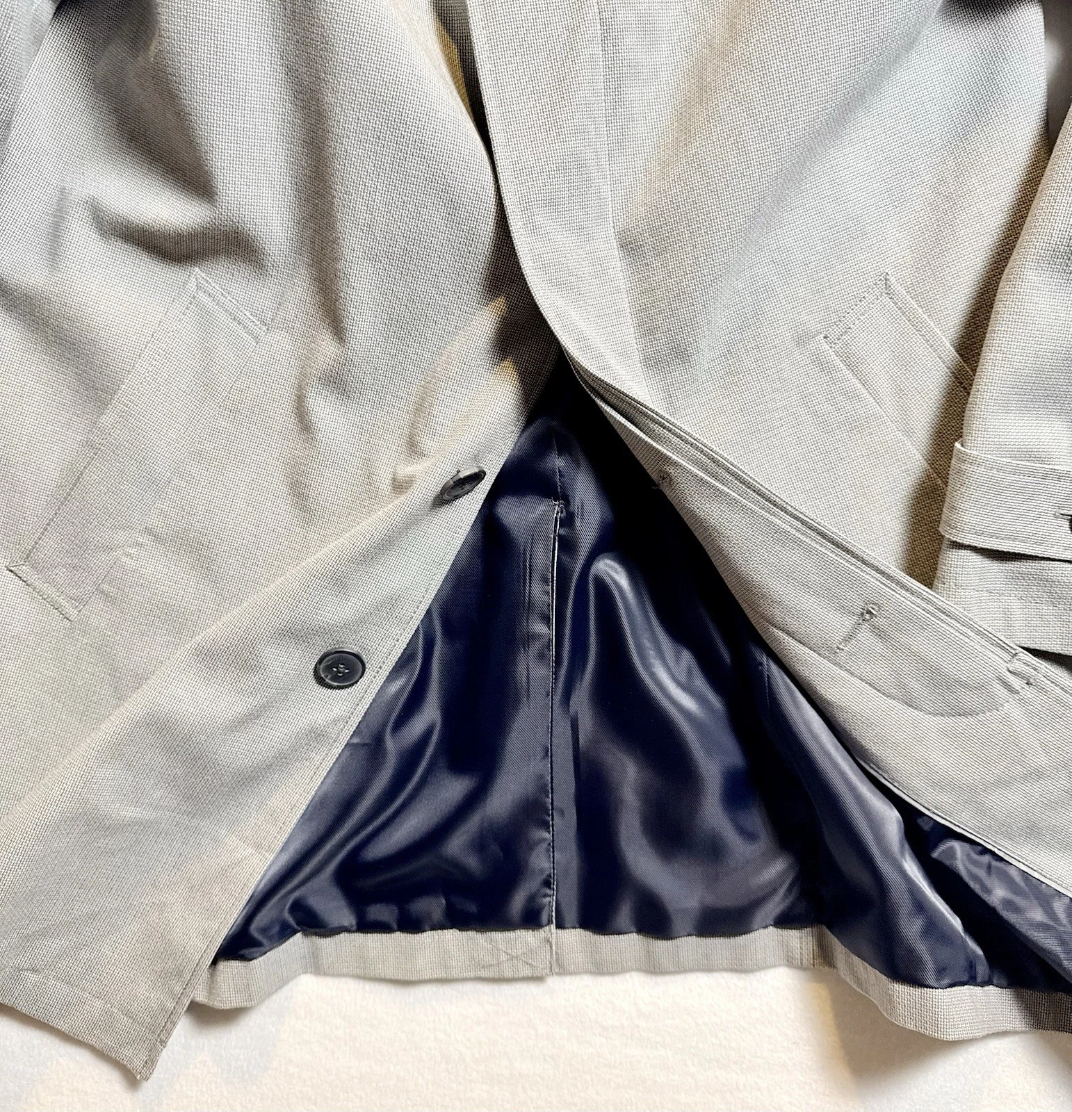 Banana Republic Men’s MAC JACKET-P Gray Lined Cotton Mac Jacket Button M - product detail image 9