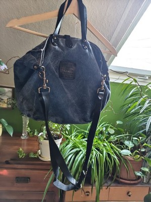 Jeans Tasche mit Echtleder Campomaggi Cross Bag Schultergurt