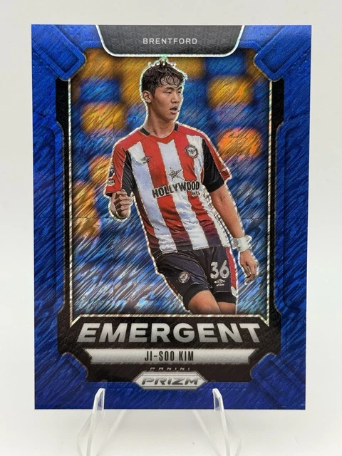 Ji-Soo Kim 2024-2025 Panini Prizm Emergent Blue Shimmer Prizm /8 #13