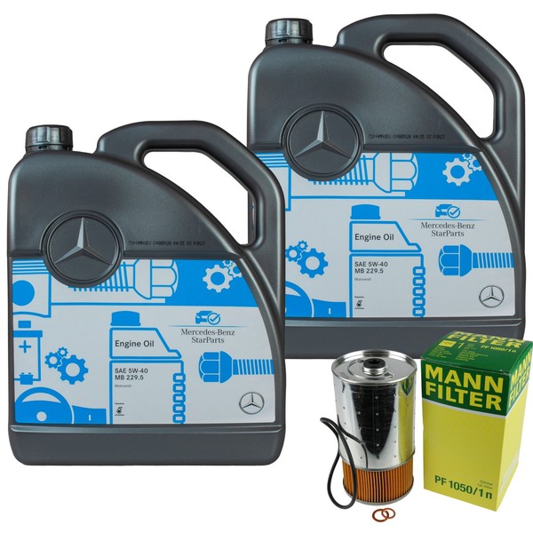 MANN-FILTER ÖLfilter 10L MotoröL 5W-40 MB 229.5 FüR Mercedes-Benz 190 D-image