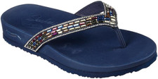 Womens Skechers Arch Fit Meditation Glam Gal Flip Flop Sandals Sizes 3 to 8