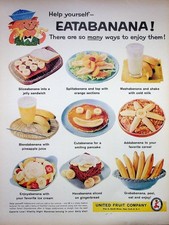 Original 1930 Vintage print AD: Eat Banana! United Fruit Company #Collective