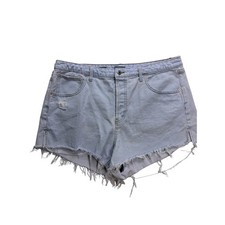 Wild Fable Cutoff Shorts Womens 17 Light Blue High Rise Distressed Denim