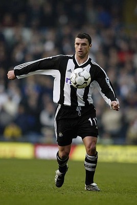 Gary Speed of Newcastle United brings ball under control during FA- Old Photo