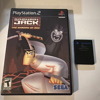 PS2 Samurai Jack: The Shadow of Aku with memory card used
