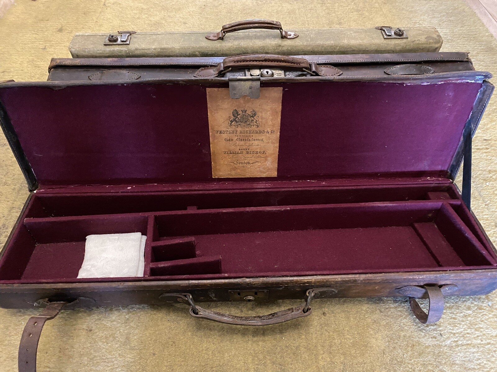 antique leather gun case eBay