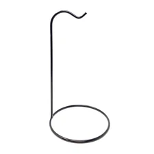 Ornament Hanger Stand Metal Black Rustic Color Tabletop Small Display Holder 9"