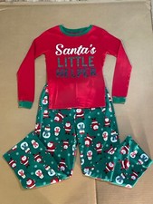 Boys Size 8 Sleepwear, Santa's Little Helper, Shirt  Pants, Carter's Pajamas