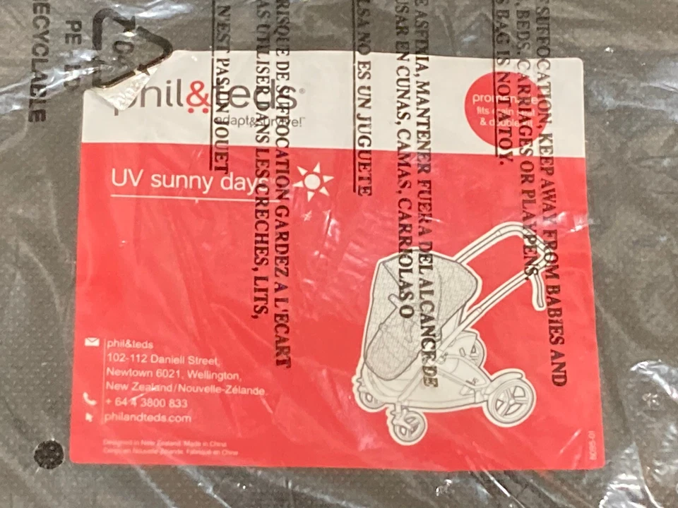 Capa de malha UV Sunny Days Phil & Ted’s - Imagem 2 de 3