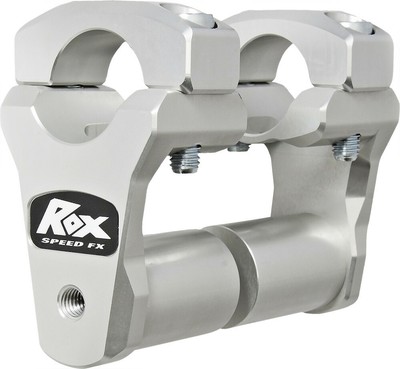 Rox Speed FX Pivoting Bar Risers 2'' Silver #1R-P2PPS10A