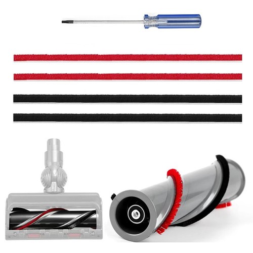 4X Plush Strip For Dyson V6 ,V8 ,V10 Vacuum Cleaner Rolling Brush