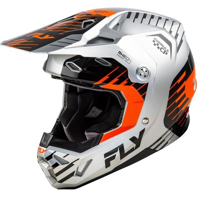 Fly Racing Formula CP Slice Helmet - Grey/Orange/Black - Small 73-0053S