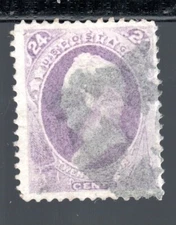 U.S.A. #153 1870  24 Cent Winfield Scott Yellow Orange F Used  SCV$210