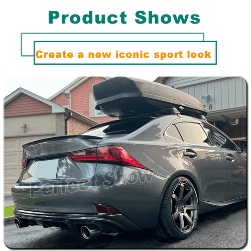 Fit for Lexus IS350 ISF 2013-2016 REAL Carbon Rear Bumper Diffuser Lip Spoiler - Picture 9 of 14