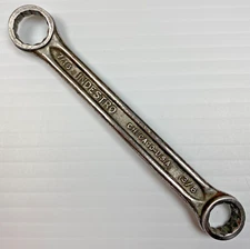 Vintage Indestro Tools Chicago 7/16" x 3/8" Double Box End Wrench Select Steel