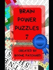 Brain Power Puzzles 7: 200 Plus Puzzles, Word Searches, Anagrams, Cryptog - GOOD