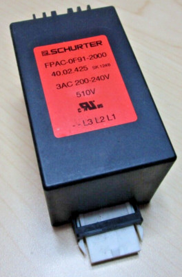 SCHURTER Electronic Noise Filter Rational Varistor 200-240V L3 L2 L1 , 40.02.425
